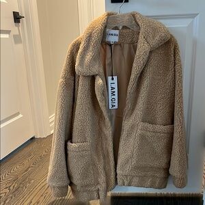 I.AM.GIA Tan Sherpa Jacket